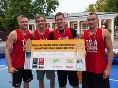 Latvijas 3x3 basketbola čempioni paliek uzvaras attālumā no Pasaules tūres ceļazīmes