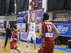 Mote un Ozola panāk U16 meitenēm uzvaru pār Serbiju