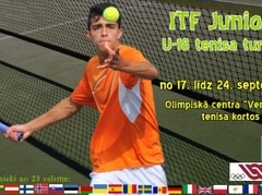 Olimpiskā centra ''Ventspils'' kortos notiks ITF Juniors tenisa turnīrs