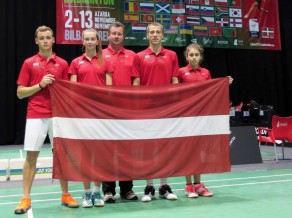 Latvijas U19 badmintona izlase uzvar Lietuvu un izcīna 39.vietu pasaules čempionātā