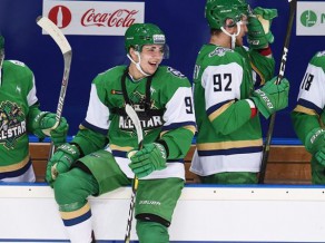 KHL Zvaigžņu spēlē uzvaras vārtus gūst MHL hokejists