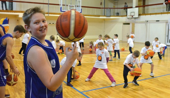 Foto: "Basketbols aicina" viesojās Krāslavā