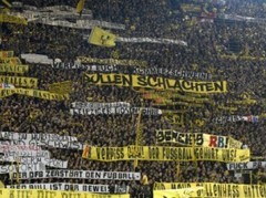 Dortmundes fanu tribīnei pēc Leipcigas kritizēšanas draud slēgšana uz vienu spēli