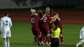 Video: Latvijas sieviešu futbola izlase sīvā cīņā zaudē Jordānijai