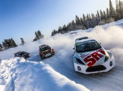 SRT komandas braucējs Grjazins izcīna 4.vietu ''RallyX on Ice'' sacīkstēs