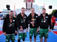 BK “Mārupe” 3x3 basketbolistiem 3. vieta FIBA “Satellite” Marijampolē