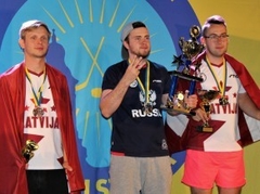 Caicam un Sīlim otrā un trešā vieta Eiropas čempionātā galda hokejā
