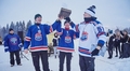 Latvijas lielākā dīķa hokeja turnīra galveno balvu izcīna Somijas komanda