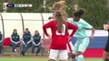 Video: Mati pa gaisu: meiteņu futbolistes sakaujas U17 izlašu spēlē