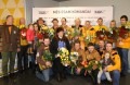 Rīgā sagaidīti kamaniņbraucēji olimpisko medaļu ieguvēji