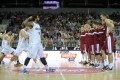 NOSKATIES: Jaunzēlandes basketbola komanda pirms spēles cenšas "iebiedēt" Latvijas izlasi