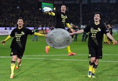 Dortmundes 'Borussia' otro reizi pēc kārtas triumfē Vācijas bundeslīgas čempionātā