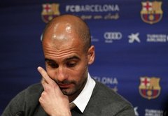 Gvardiola oficiāli paziņo par atkāpšanos no 'Barcelona' galvenā trenera amata