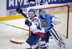 Slovākijas hokejisti izmoka uzvaru pār Kazahstānu