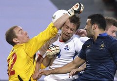 Francijas futbola izlase pārbaudes spēlē ar milzu grūtībām uzvar Islandi