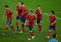 Čempionvienība Spānija pēc uzvaras pret Īriju kļūst par D grupas līderi
