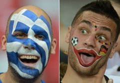 Grieķijas un Vācijas futbola duelis ar politikas zemtekstu