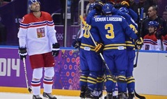 Čehijas hokeja izlase piekāpjas Zviedrijai
