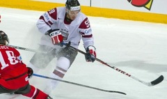 Olimpiskais hokeja turnīrs: Latvija - Šveice 0:0 (rit otrā trešdaļa)