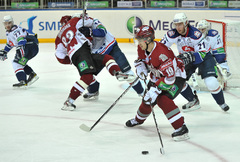 Rīgas Dinamo - Ņižņijnovgorodas Torpedo 1:1 (noslēgusies 2.trešdaļa)