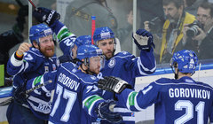 Znaroks un Dinamo uzvar Pujaca Avangard, KHL finālā būs 7.spēle