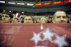 Latvijas hokeja izlases fani pulcēsies pie Brīvības pieminekļa