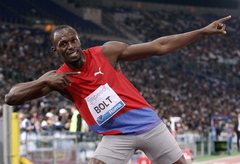 Bolts Romā sasniedz sezonas labāko rezultātu pasaulē 100 metros - 9,76