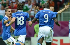 Itālija pēc pirmā puslaika ar 2:0 uzvar Vāciju Euro 2012 pusfinālā