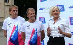 Latvijas olimpiskie lāpneši iesildās pirms atbildīgā notikuma
