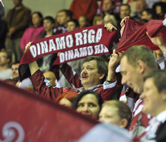 Rīgas Dinamo - Maskavas CSKA 1:1 (noslēgusies 1.trešdaļa)