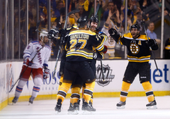 Bruins ar uzvaru sāk Austrumu konferences pusfinālu; Daugaviņš rezervē