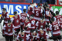 Latvijas hokeja izlase otrajā pārbaudes spēlē pārliecinoši piekāpjas Vācijai