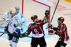 KHL Zvaigžņu spēle: Hosam un Ozoliņam gūti vārti, Rietumi beidzot uzvar