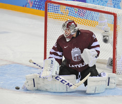 Olimpiskais hokeja turnīrs. 1/4 fināls. Kanāda - Latvija 1:1 (Rit 1.periods)
