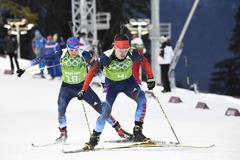Krievija triumfē biatlona stafetē vīriem, norvēģus pieviļ Svendsena šaušana