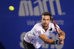 ATP Indianvelsa. 1/8 fināls. Gulbis - Bautista Aguts 5:4 (rit 1.sets)