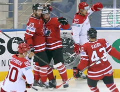 PČ hokejā: Kanāda neatstāj nekādas cerības Dānijai
