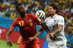 FOTO: Beļģijas futbolisti nervozā astotdaļfināla stadijas noslēgumā pārspēj ASV izlasi
