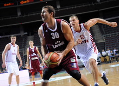 EČ kvalifikācija basketbolā. Zviedrija - Latvija (rit 3.ceturtdaļa)