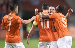 Nīderlandes futbolsti ar 0:6 sagrauj Latvijas izlasi
