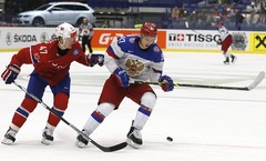 Krievijas un Zviedrijas hokejisti gūst pārliecinošas uzvaras pasaules čempionāta mačos