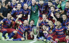 Barcelona Spānijas derbijā izcīna UEFA Superkausu