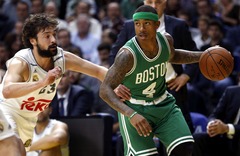 Eirolīgas čempioni Madrides Real savā laukumā piekāpjas NBA klubam Bostonas Celtics