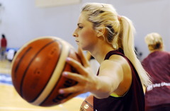 FOTO: Sieviešu basketbola izlases atklātais treniņš