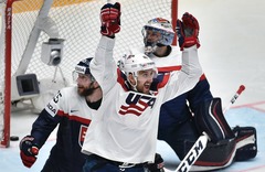 PČ hokejā: Dānija un ASV iesoļo ceturtdaļfinālā