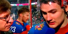 VIDEO: Kuriozs Krievijas TV - žurnālists sajauc izlases hokejistus