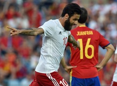 Spānijas futbolisti sensacionāli piekāpjas Gruzijai