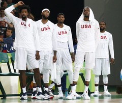 Olimpiskā basketbola turnīra pusfinālā tiksies ASV un Spānija