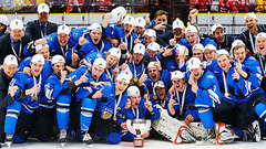Somijas U-20 hokejisti triumfē pasaules čempionātā