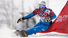 Krievijas un Austrijas snovbordistiem uzvaras paralēlā slaloma sacensībās